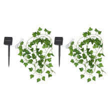 2X Luzes Solares Maple Leaf Luzes de Fada à Prova D'água Ao Ar Livre Garland Lâmpada Solar de Natal 2M 20LED
