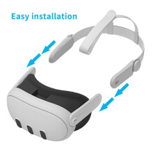 Strap Accessory for Meta Quest 2/3/3S Upgrade Adjustable Breathable Washable Headband with 3 Pairs Thumb Grip Caps