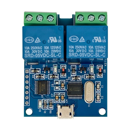 LCUS-2 Type Two-Way USB Relay Module Intelligent Control USB  USB Control Relay for Electronics