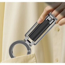 Foldable Dual Magnetic Phone Stand Pocket-Sized Tripod with Carabiner & Camera Mount Interface for Outdoor Use