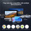 2X M. 2 NVME/NGFF  SSD Enclosure with Display Screen Intelligent Digital Health Detection USB3.2 Gen2 Type-C 10Gbps 5