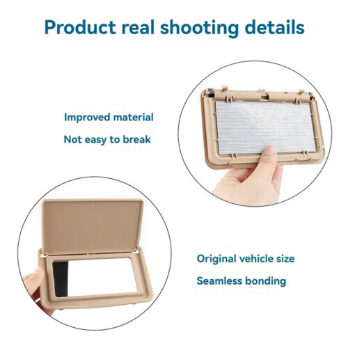 Sun Shade Visor Makeup Cosmetic Mirror 2108102510 for   C Class W202 1993-2000 E Class W210 1995-2002