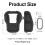 Protective Case for  Wearable Speaker, Silicone Case, Shockproof, Waterproof, Dustproof, with Carabiner 7