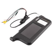 1 Set 7Inch Black Car Sun Visor Rear View Mirror Screen LCD Monitor 2 Channel Video