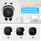 Wall Mount Bracket for Ecobee  Thermostat,Panda-Shaped Wall Bracket,Decorative,Easy Installation,Wall Protection S 3