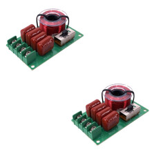 2X Frequency Divider Hi-Fi Audio TREBLE BASS Speaker Frequency Divider Stereo Crossover Filters for 2-16Ohm Speaker