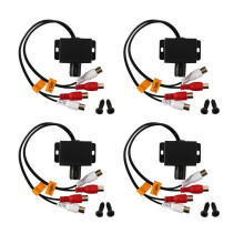 4X Voiture Audio Amplificateur Basse RCA Niveau de Gain Bouton de Controle Du Volume LC-1 Noir