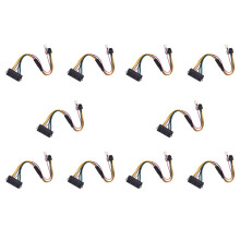 10X ATX PSU Power Supply Cable PCIe 6 Pin to ATX 24 Pin Power Supply Cable 24P to 6P for 600 G1 600G1 800G1 Mainboard