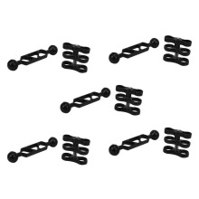 5X Aluminum Alloy Scuba Diving Light Torch Dual Joint Arm and 5 Set Butterfly Clip Clamp Mount