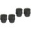 4Pièces Protection Saxophone Soprano Bouchon Plastique Noir Résistant 4