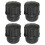 4Pièces Protection Saxophone Soprano Bouchon Plastique Noir Résistant 5