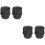 4Pièces Protection Saxophone Soprano Bouchon Plastique Noir Résistant 6