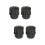 4Pièces Protection Saxophone Soprano Bouchon Plastique Noir Résistant 7
