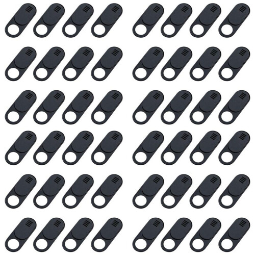 Webcam Cover, 48-Pack Ultra Thin Design Web Camera Cover Slide for Laptop, PC, , , Computer, , Pro- Black