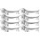 8Pièces Support Couverts Alliage Argenté Compact Et Pratique 2
