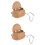 2Pièces Panier Avant Scooter Enfant Rotin Jaune Stable 5