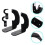 1Set Wall-Mounted Black Baseball and Softball Bat Holder Display Rack 5