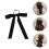 3Velours Strik Haaraccessoires Elastische Haarbanden Decoratief Zwart 4