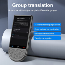 Traducteur 4G AI, Enregistreur, Prend en Charge la Traduction en Temps Réel de 148 Langues, Traduction Hors Ligne, ChatGPT, Voix, Photo, Traducteur