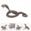 Messing Cobra Figurine Schreibtisch Kunstfigur 5