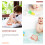 2Pièces Éponge Douce Bébé Pour Douche Jaune En Matière Durable 7