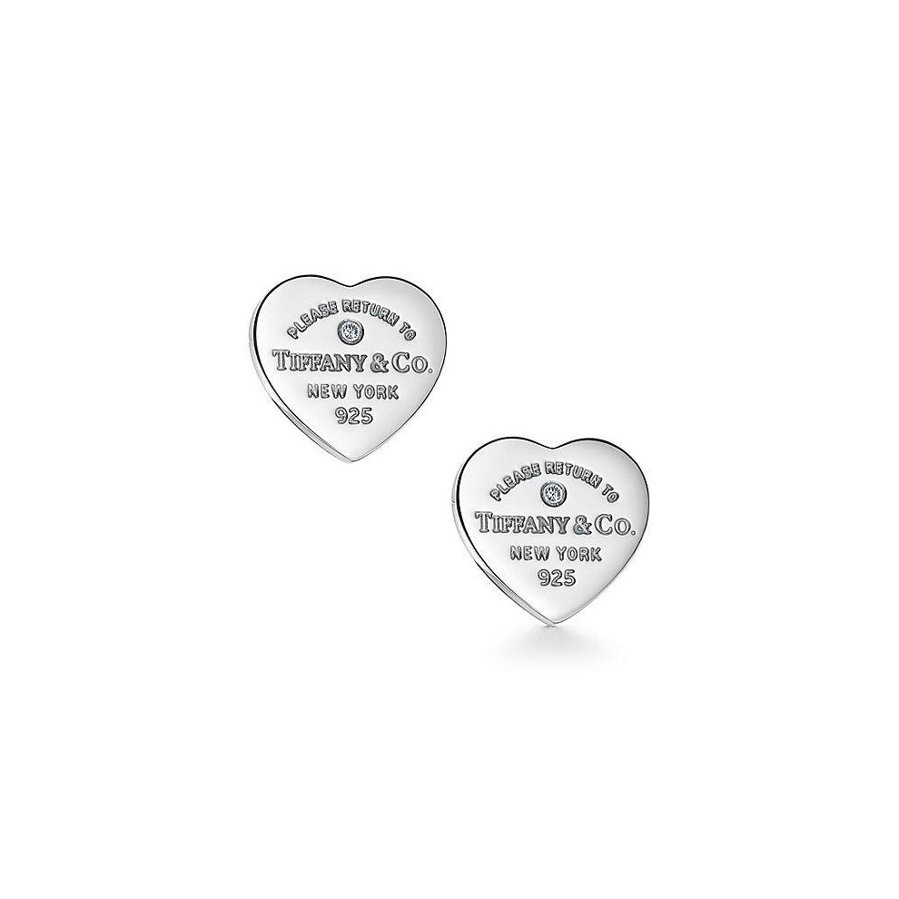 2026 New High Quality Brand 1:1 Return to Series Heart Tag Earrings as a Christmas, Valentine's Day, and Birthday Gift for Girlfriend Gift Box