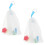 2Pcs Durable Pe Soap Mesh Bags White Foaming Nets for Face Cleansing 7