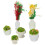 12Pièces Décorations Mini Plantes Pour Maquettes Décor Coloré Durable 6