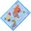 Feuille De Carte Du Monde Résistante Pour Enfants, Affiche Éducative 6