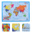 Feuille De Carte Du Monde Résistante Pour Enfants, Affiche Éducative 9