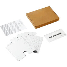 Specchio Grafico di Crescita per Bambini, Specchio Puzzle Grafico di Crescita per Parete, Specchio da Parete per Misurare L'Altezza Dei Bambini