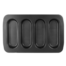 Carbon Steel Hot Dog Mold Toast  Cake Household Baking Non-Stick Easy Fall Off Sandwich Baking Tray