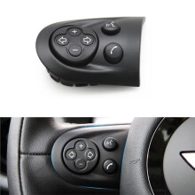 Steering Wheel Multifunction Cruise Control Button Cover for Cooper R55 R56 R57 R58 R59 R60 R61
