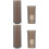 2Pcs Black Silicone Microphone Handle Cover for Cordless Handheld Mic 6