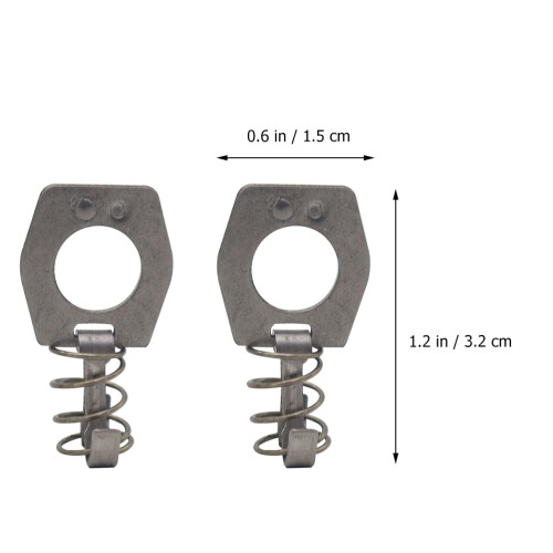 2pcs Silver Rv Water Heater Fastener Easy Installation 1