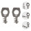 2pcs Silver Rv Water Heater Fastener Easy Installation 10