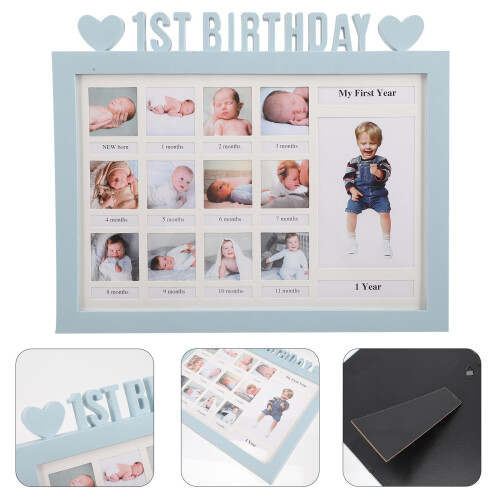 Baby 1st Birthday Photo Frame Milestone Keepsake 2
