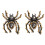 2Pcs Diy Spider Shape Rhinestone Patch For Shoes Clothing Decor 4