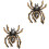2Pcs Diy Spider Shape Rhinestone Patch For Shoes Clothing Decor 5