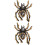 2Pcs Diy Spider Shape Rhinestone Patch For Shoes Clothing Decor 7
