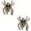 2Pcs Diy Spider Shape Rhinestone Patch For Shoes Clothing Decor 8