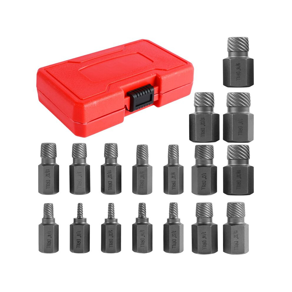 Effective Hex Screw Extractor Set 25 Piece Bolt Remover Kit For Quick And Easy Removal Of Stripped And Damaged Screws 4713241330381