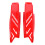 2St Stijlvolle Motorhelm Hoorns ABS Rood Decor 2