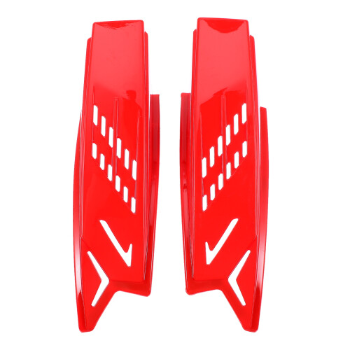 2St Stijlvolle Motorhelm Hoorns ABS Rood Decor 1