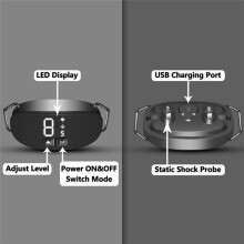 Collar Antiladridos para Perros, Collar de Entrenamiento Antiladridos Impermeable IP67 Recargable para Perros Grandes, Medianos y Pequeños,