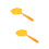 2Pcs Yellow PP Egg Separator Durable Kitchen Egg Yolk White Divider 8