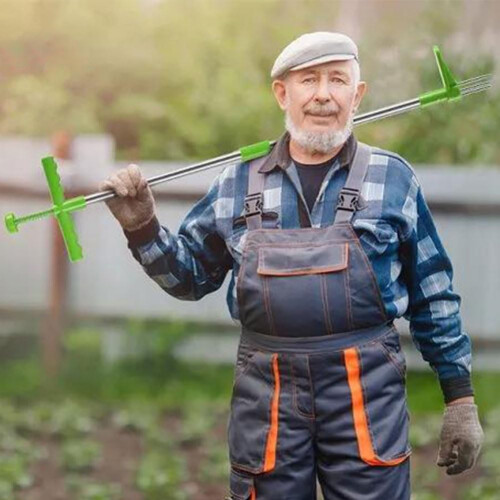 Weed Puller with Adjustable Long Handle, Upright Design for Deep Root Removal and Lawn Care 2