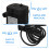 2Pcs Small Electric Adjustable Water Pump Dc 12V Black Submersible 7