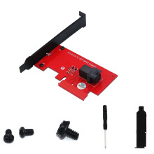 Carte Adaptatrice SFF-8643 U.2 PCIe 4.0 X4, Convertisseur SSD NVMe PCI Express SFF-8643 Vers U.2, Carte D'Extension PCI-E SFF 8643 U2