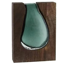 Bloemenarrangementfles, Houten Vaas, Glazen Vaas, Moderne Hydrocultuur Bloemenhouder, Prachtige Transparante Bloempot, Homestay B